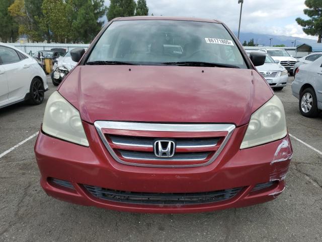 5FNRL38286B061824 - 2006 HONDA ODYSSEY LX წითელი ფოტო 5