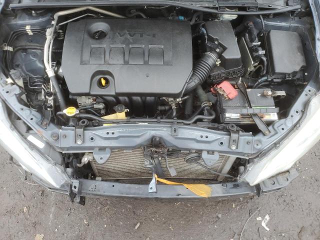 2T1BURHE2EC130134 - 2014 TOYOTA COROLLA L GRAY photo 11