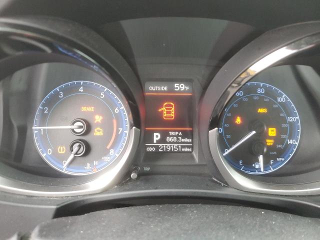 2T1BURHE2EC130134 - 2014 TOYOTA COROLLA L GRAY photo 9