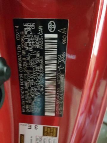 JTKJF5C79E3085654 - 2014 TOYOTA SCION TC 红色 照片 12