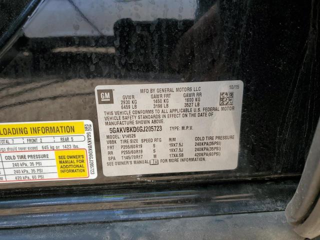 5GAKVBKD6GJ205723 - 2016 BUICK ENCLAVE 黑色 照片 13