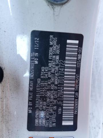 JF1ZNAA17D1714722 - 2013 TOYOTA SCION FR-S TWO TONE photo 12