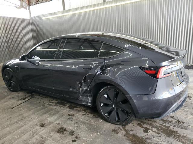 5YJ3E1EB0RF743061 - 2024 TESLA MODEL 3 Szary zdjęcie 2