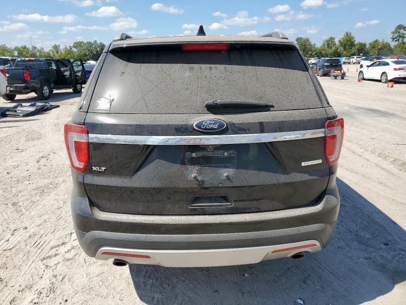 1FM5K7DH8HGB78648 - 2017 FORD EXPLORER XLT BLACK photo 6