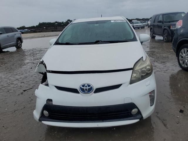 JTDKN3DU6D1702526 - 2013 TOYOTA PRIUS WHITE photo 5