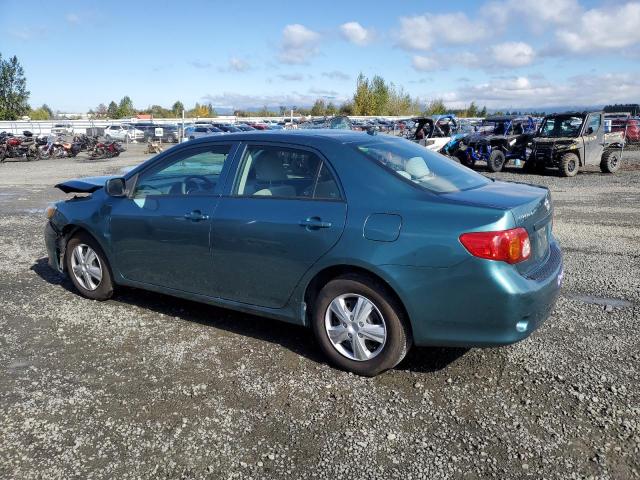 1NXBU40E39Z017246 - 2009 TOYOTA COROLLA BASE GREEN photo 2