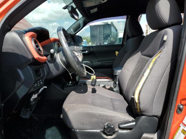 3TMCZ5ANXHM083925 - 2017 TOYOTA TACOMA DOUBLE CAB 橙色 照片 7