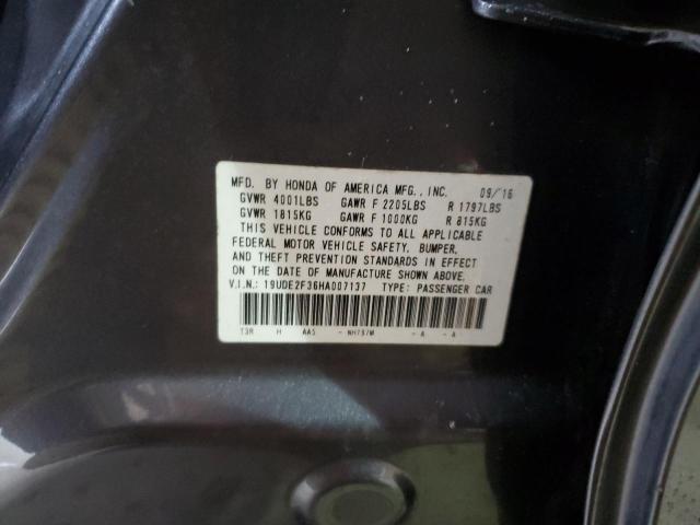 19UDE2F36HA007137 - 2017 ACURA ILX BASE WATCH PLUS GRAY photo 12