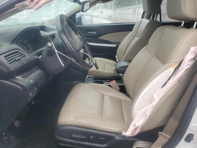 5J6RM4H76GL046875 - 2016 HONDA CR-V EXL WHITE photo 7