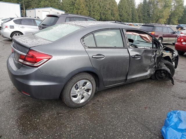 2HGFB2F51DH539507 - 2013 HONDA CIVIC LX GRAY photo 3