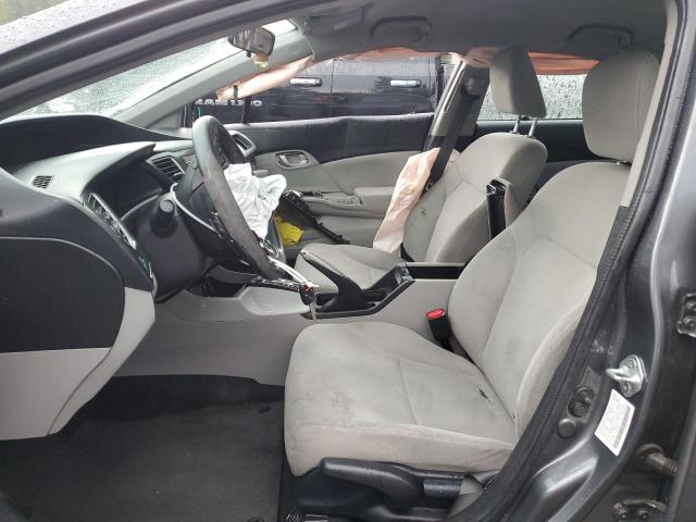 2HGFB2F51DH539507 - 2013 HONDA CIVIC LX GRAY photo 7