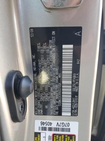 5TDBK22CX9S027058 - 2009 TOYOTA SIENNA XLE ნაცრისფერი ფოტო 13