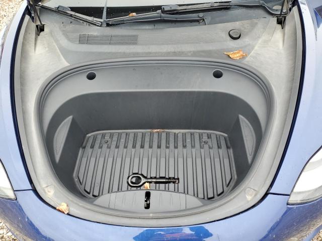5YJ3E1EB8NF204567 - 2022 TESLA MODEL 3 Կապույտ լուսանկար 11