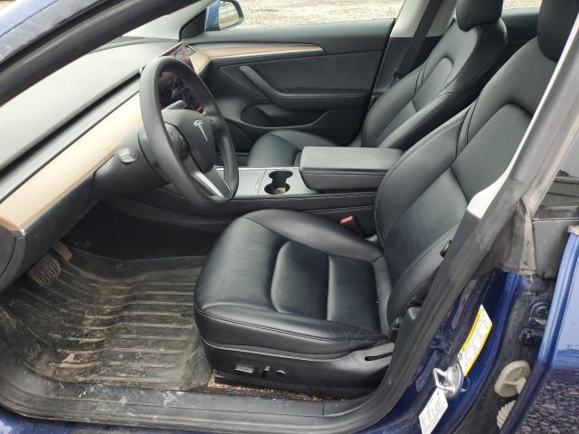5YJ3E1EB8NF204567 - 2022 TESLA MODEL 3 Կապույտ լուսանկար 7