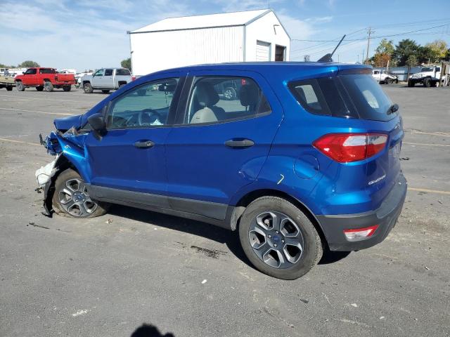 MAJ6S3FL9MC398519 - 2021 FORD ECOSPORT S BLUE photo 2