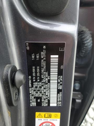 JTJYARBZXK2154428 - 2019 LEXUS NX 300 BASE გრაფიტი ფოტო 13