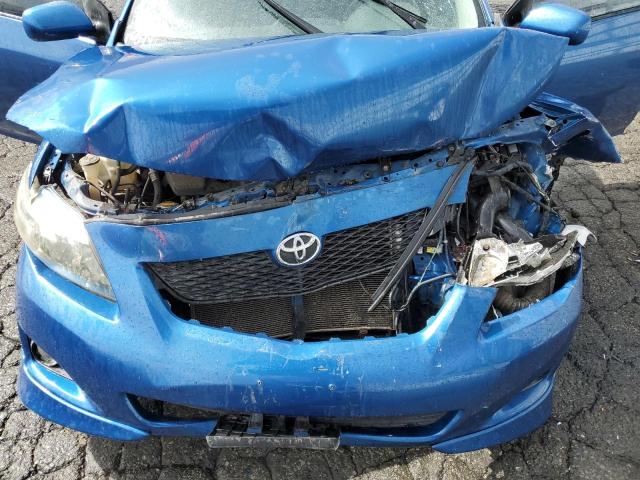 1NXBU40EX9Z087181 - 2009 TOYOTA COROLLA BASE Կապույտ լուսանկար 11
