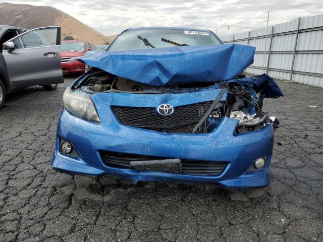 1NXBU40EX9Z087181 - 2009 TOYOTA COROLLA BASE Կապույտ լուսանկար 5