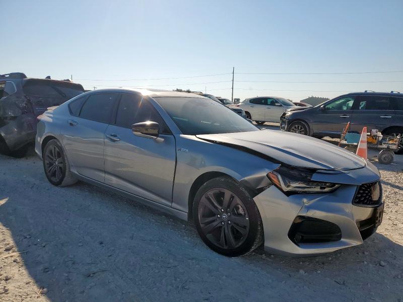 19UUB5F50MA016003 - 2021 ACURA TLX TECH A SILVER photo 4