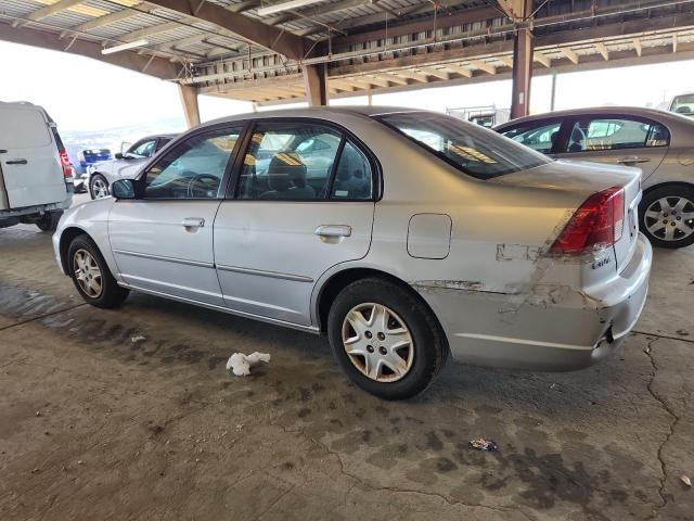 2HGES16573H620726 - 2003 HONDA CIVIC LX SILVER photo 2