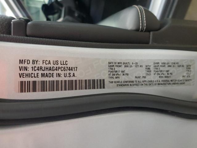 1C4RJHAG4PC674417 - 2023 JEEP GRAND CHER LAREDO ვერცხლისფერი ფოტო 13