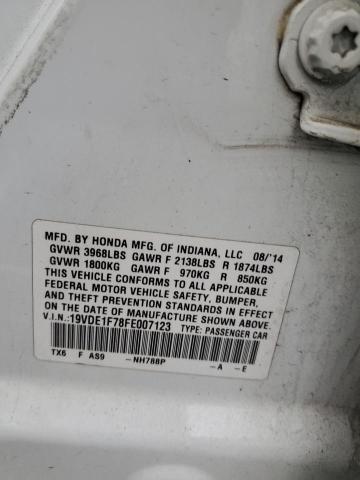 19VDE1F78FE007123 - 2015 ACURA ILX 20 TECH WHITE photo 13