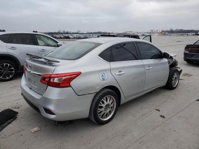 3N1AB7AP6KY283664 - 2019 NISSAN SENTRA S SILVER photo 3