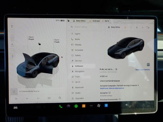 5YJ3E1EA1SF022244 - 2025 TESLA MODEL 3 GRAY photo 9