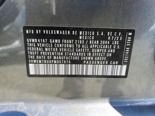 3VWEM7BU6PM057679 - 2023 VOLKSWAGEN JETTA SE ნაცრისფერი ფოტო 13