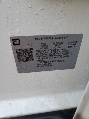 1G1ZD5ST3PF182163 - 2023 CHEVROLET MALIBU LT Weiß Foto 12