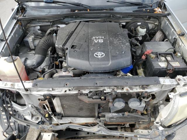 3TMJU4GN2AM109527 - 2010 TOYOTA TACOMA DOUBLE CAB PRERUNNER SILVER photo 11