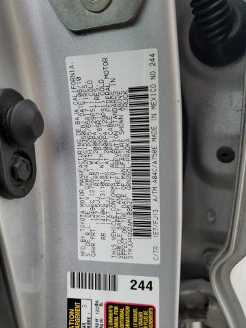 3TMJU4GN2AM109527 - 2010 TOYOTA TACOMA DOUBLE CAB PRERUNNER SILVER photo 13