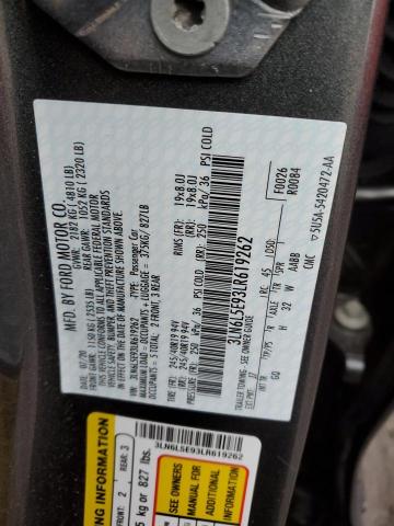 3LN6L5E93LR619262 - 2020 LINCOLN MKZ RESERVE Grafit foto 12