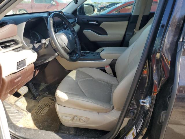 5TDGZRAH5MS053938 - 2021 TOYOTA HIGHLANDER XLE BLACK photo 7