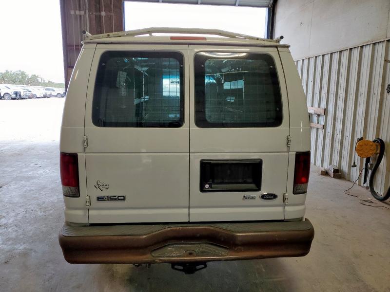 1FTNE1EW1BDA21784 - 2011 FORD ECONOLINE E150 VAN WHITE photo 6