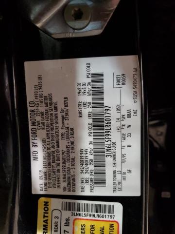 3LN6L5F99LR601797 - 2020 LINCOLN MKZ RESERVE Mavi foto 12