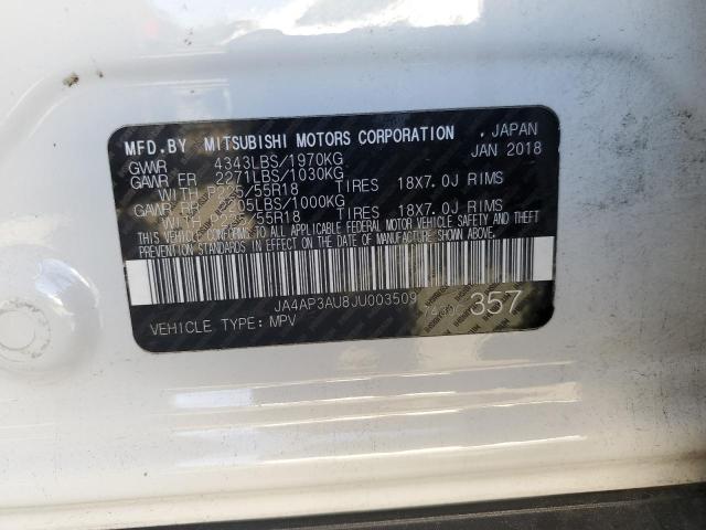JA4AP3AU8JU003509 - 2018 MITSUBISHI OUTLANDER ES 白色 照片 12