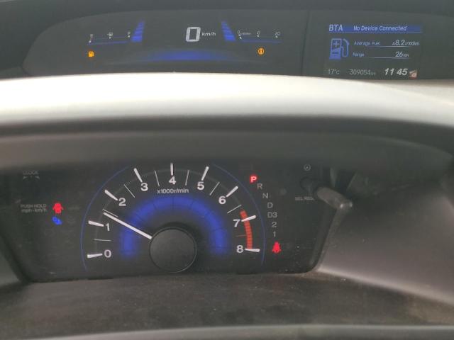 2HGFB2F58DH001547 - 2013 HONDA CIVIC LX WHITE photo 9