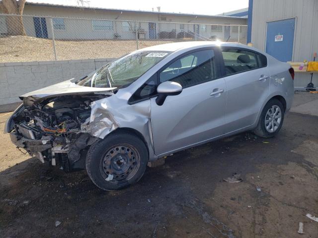 KNADM4A35E6407366 - 2014 KIA RIO LX SILVER photo 1