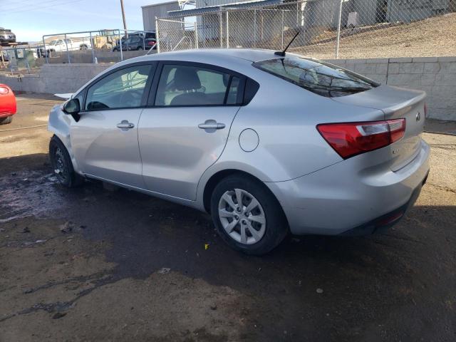 KNADM4A35E6407366 - 2014 KIA RIO LX SILVER photo 2
