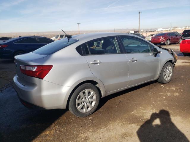 KNADM4A35E6407366 - 2014 KIA RIO LX SILVER photo 3