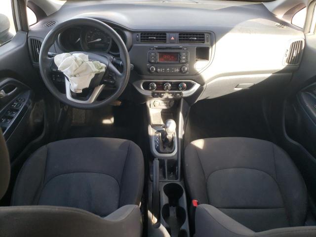 KNADM4A35E6407366 - 2014 KIA RIO LX SILVER photo 8