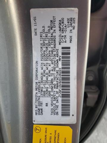 JTJGF10U420126223 - 2002 LEXUS RX 300 GRAY photo 13