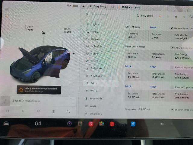 5YJYGDEE2MF085201 - 2021 TESLA MODEL Y WHITE photo 9