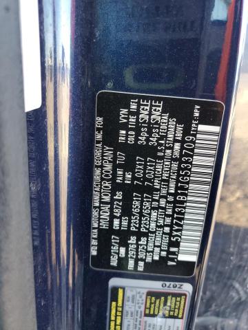 5XYZT3LB1JG533709 - 2018 HYUNDAI SANTA FE SPORT 蓝色 照片 14