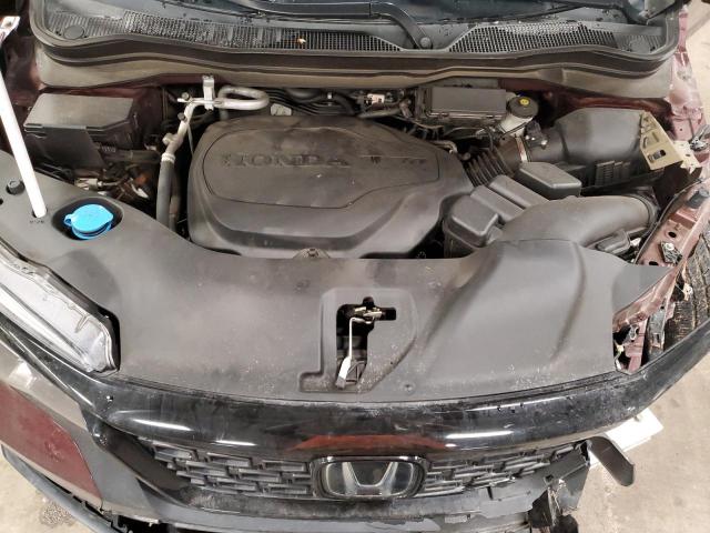 5FNYF8H53MB023408 - 2021 HONDA PASSPORT EXL მუქწითელი ფოტო 12