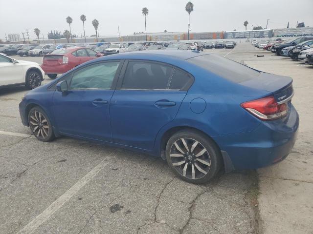 19XFB2F90EE252190 - 2014 HONDA CIVIC EXL BLUE photo 2