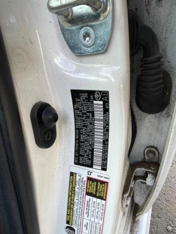 2T1BU4EE3CC873244 - 2012 TOYOTA COROLLA BASE 白色 照片 10