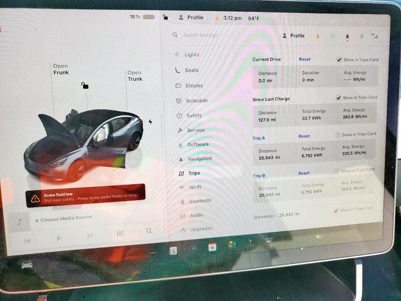 5YJ3E1EA2PF663068 - 2023 TESLA MODEL 3 ნაცრისფერი ფოტო 9