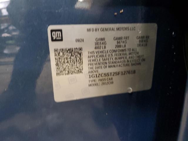 1G1ZC5ST2SF127618 - 2025 CHEVROLET MALIBU LS ლურჯი ფოტო 13